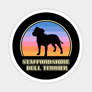 Staffordshire Bull Terrier Vintage Sunset Dog Magnet